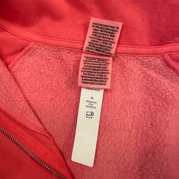 NWT Victoria Secret Pink 1/2 Zip Pullover. Women’s Medium. - Picture 2 of 7